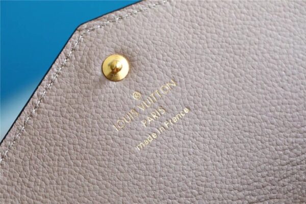 Louis Vuitton Sarah Wallet Monogram Empreinte Tourterelle Gray / Cream For Women, Women's Wallets 7.5in/19cm LV M81049
