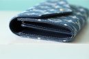 1:1 Replica Louis Vuitton Sarah Wallet Monogram Jacquard Denim Navy Blue For Women, Women's Wallets 7.5in/19cm LV 