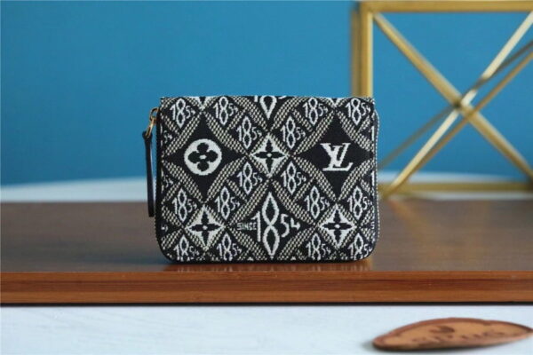 Louis Vuitton Since 1854 Zippy Coin Purse Jacquard Since 1854 By Nicolas Ghesquiere Gray For Women, Women's Wallets 4.3in/11cm LV M69997