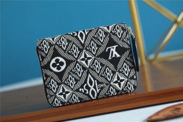 Louis Vuitton Since 1854 Zippy Coin Purse Jacquard Since 1854 By Nicolas Ghesquiere Gray For Women, Women's Wallets 4.3in/11cm LV M69997