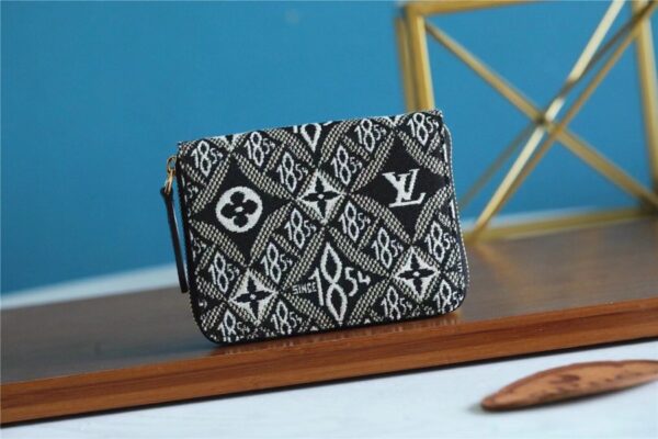 Louis Vuitton Since 1854 Zippy Coin Purse Jacquard Since 1854 By Nicolas Ghesquiere Gray For Women, Women's Wallets 4.3in/11cm LV M69997