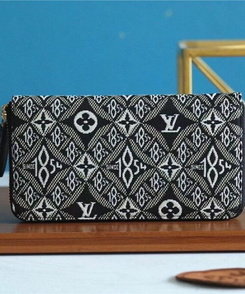 Louis Vuitton Since 1854 Zippy Wallet Jacquard Since 1854 Gray For Women, Women's Wallets 7.7in/20cm LV 