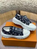 Louis Vuitton Squad Sneaker Monogram Denim Black For Women LV