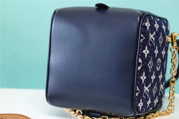 Louis Vuitton Square Bag Jacquard Denim By Nicolas Ghesquiere Black For Women, Women's Bags, Shoulder And Crossbody Bags 6.3in/16cm LV