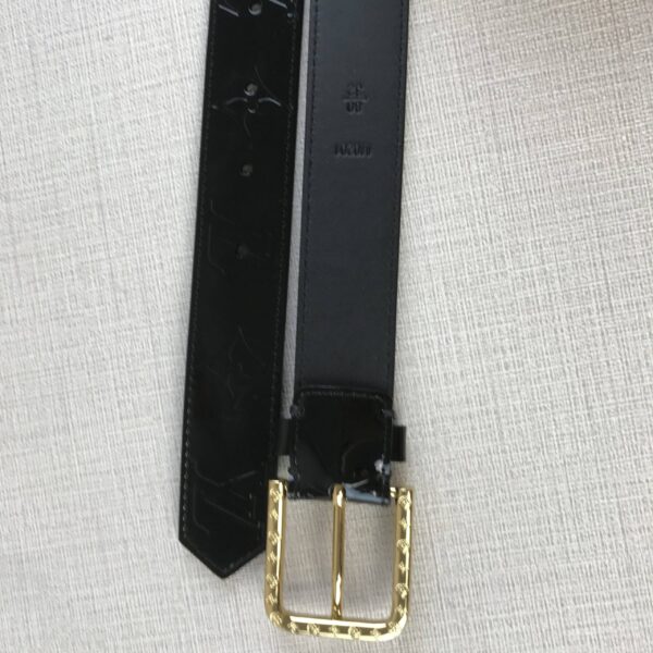 1:1 Replica Louis Vuitton Square Iconic Belt Black