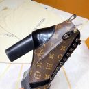 Louis Vuitton Star Trail Ankle Boot Patent Monogram Material Black For Women LV 1A2Y7P