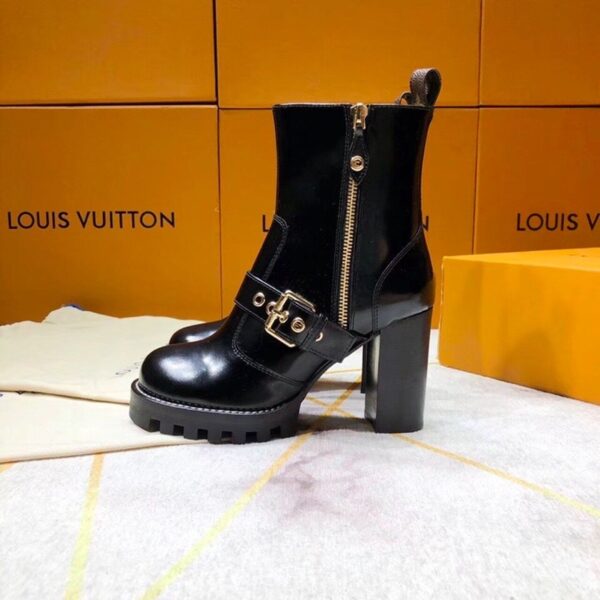 Louis Vuitton Star Trail Ankle Buckle Boot Black For Women LV