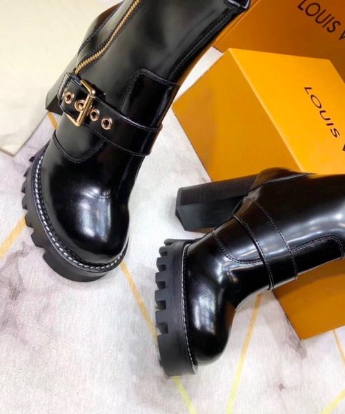Louis Vuitton Star Trail Ankle Buckle Boot Black For Women LV