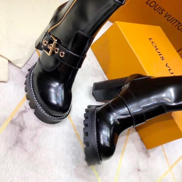 Louis Vuitton Star Trail Ankle Buckle Boot Black For Women LV