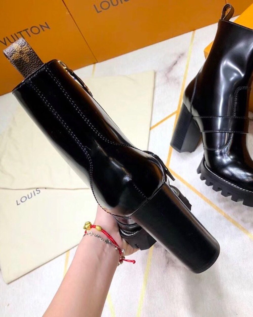 Louis Vuitton Star Trail Ankle Buckle Boot Black For Women LV