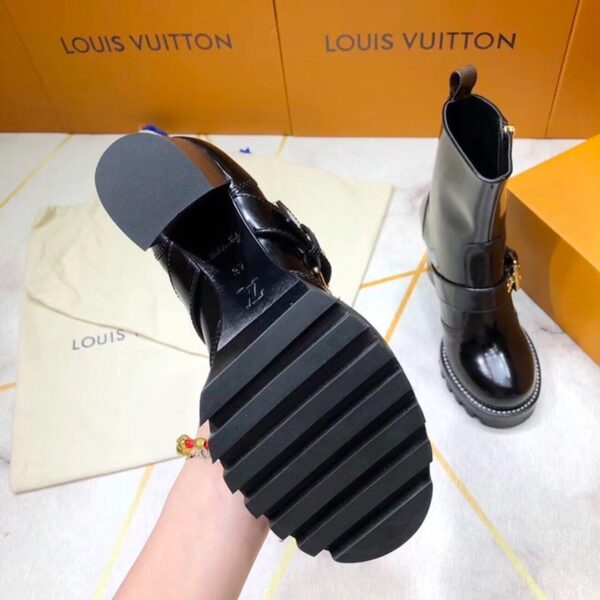 Louis Vuitton Star Trail Ankle Buckle Boot Black For Women LV