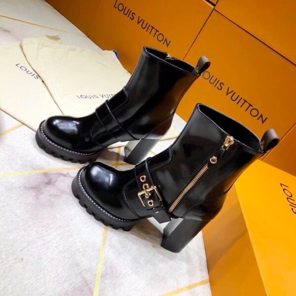 Louis Vuitton Star Trail Ankle Buckle Boot Black For Women LV