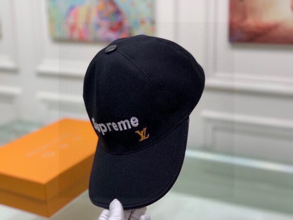 Louis Vuitton Supreme Cap Black LV Cap