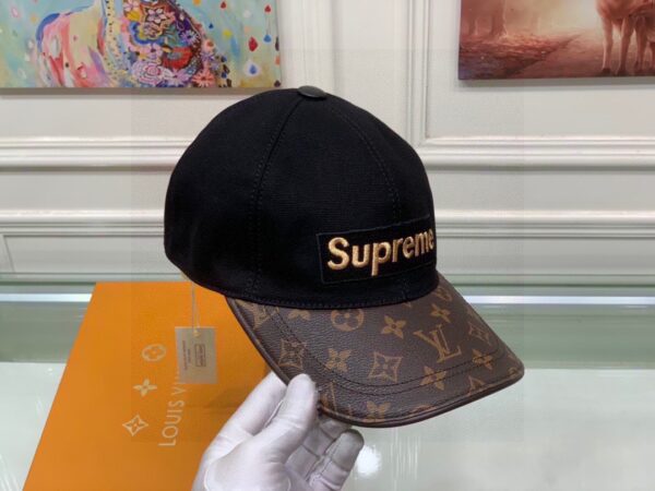 Louis Vuitton Supreme Cap Black LV Cap
