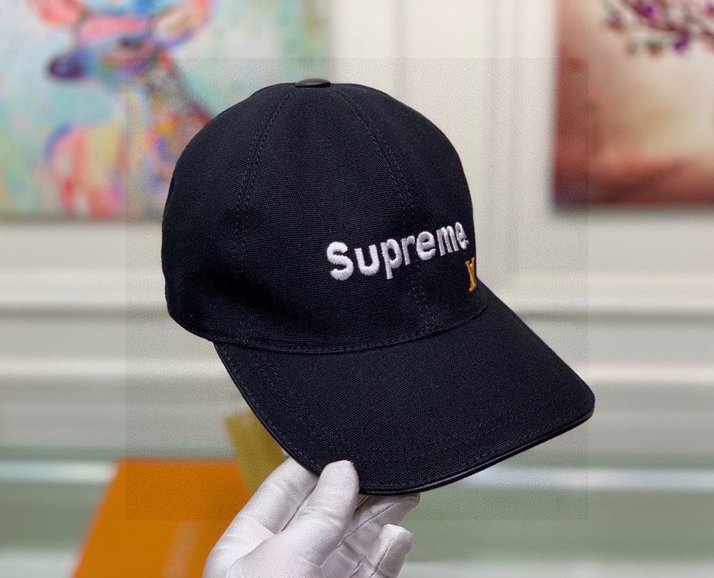 Louis Vuitton Supreme Cap Black LV Cap