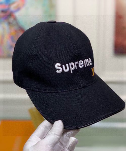 Louis Vuitton Supreme Cap Black LV Cap