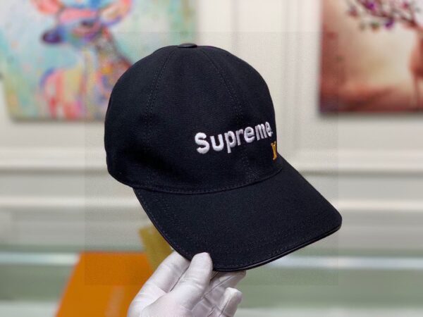 Louis Vuitton Supreme Cap Black LV Cap