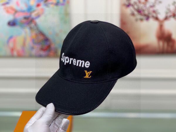 Louis Vuitton Supreme Cap Black LV Cap