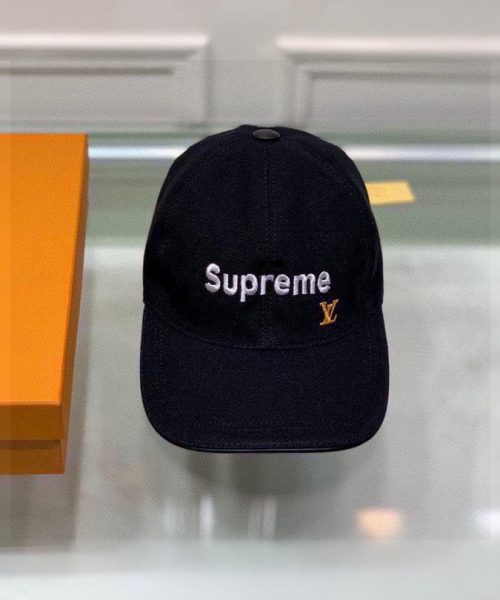 Louis Vuitton Supreme Cap Black LV Cap