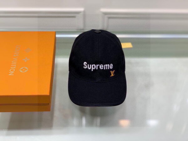 Louis Vuitton Supreme Cap Black LV Cap