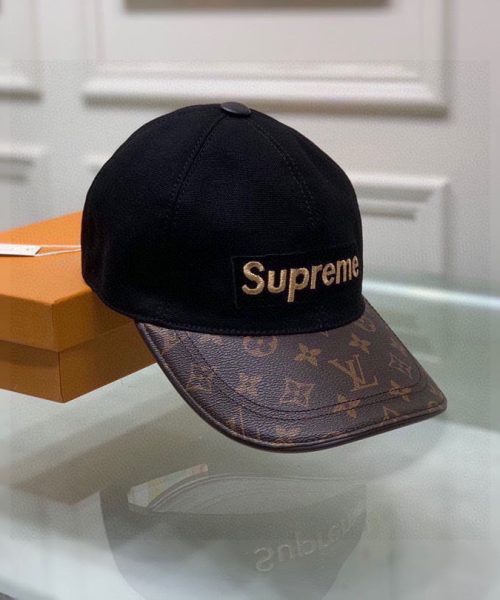 Louis Vuitton Supreme Cap Black LV Cap