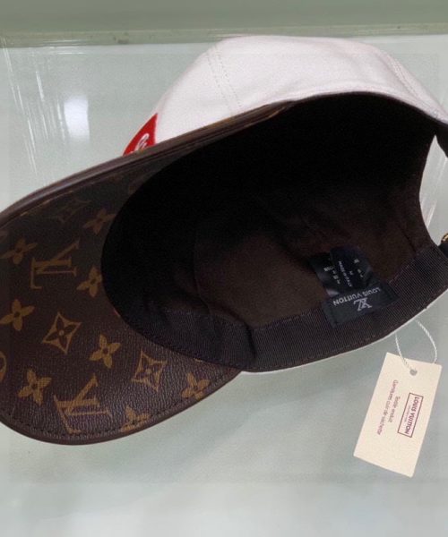 Louis Vuitton Supreme Cap White LV Cap