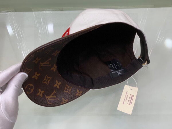 Louis Vuitton Supreme Cap White LV Cap