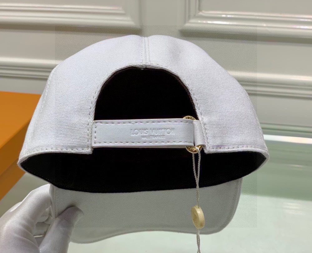 Louis Vuitton Supreme Cap White LV Cap