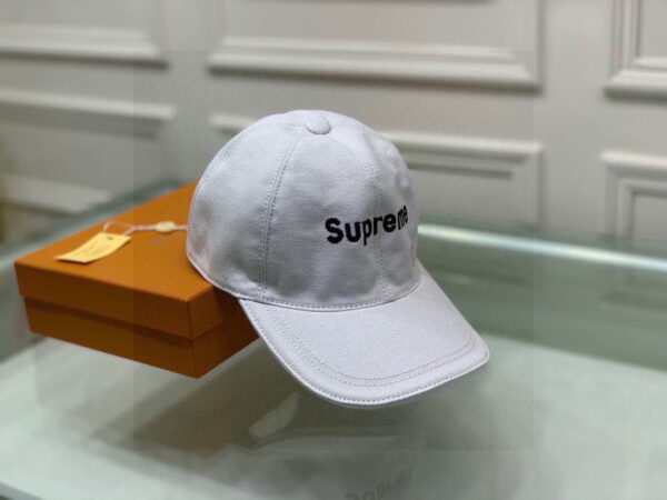 Louis Vuitton Supreme Cap White LV Cap