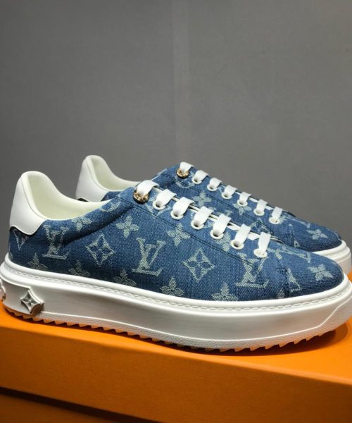 Louis Vuitton Time Out Sneaker Blue For Women LV