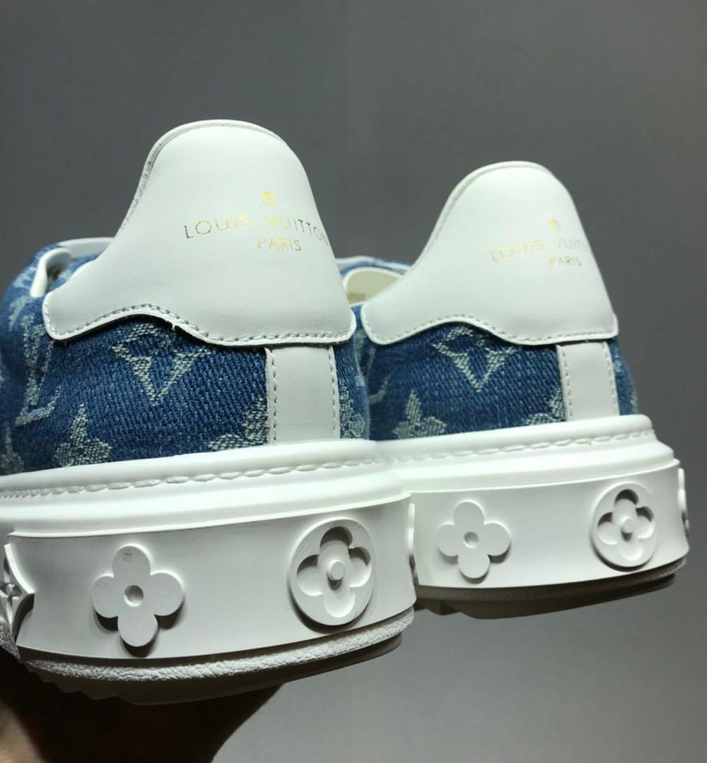 Louis Vuitton Time Out Sneaker Blue For Women LV