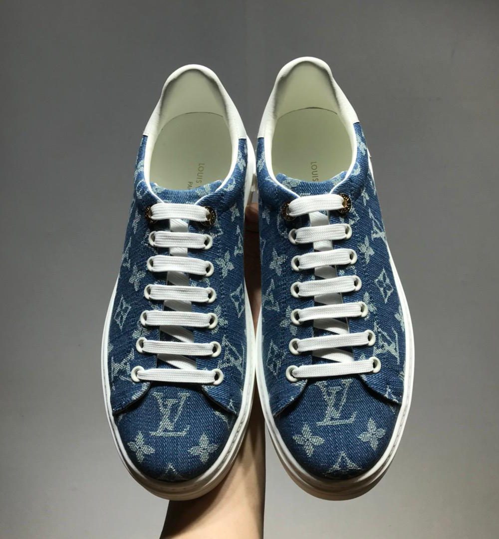 Louis Vuitton Time Out Sneaker Blue For Women LV