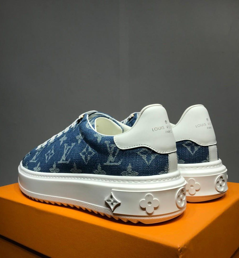 Louis Vuitton Time Out Sneaker Blue For Women LV