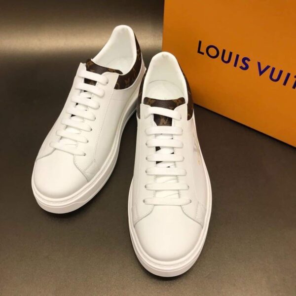 Louis Vuitton Time Out Sneaker Monogram Canvas White/Brown For Women LV