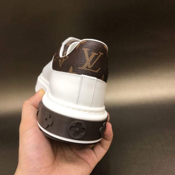 Louis Vuitton Time Out Sneaker Monogram Canvas White/Brown For Women LV