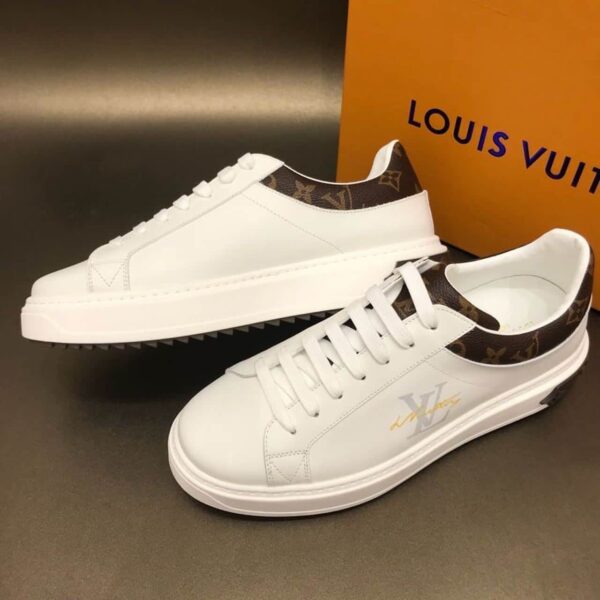 Louis Vuitton Time Out Sneaker Monogram Canvas White/Brown For Women LV