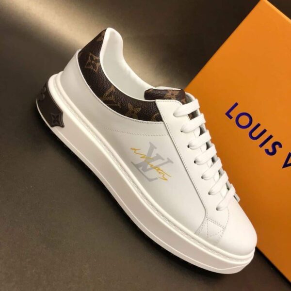 Louis Vuitton Time Out Sneaker Monogram Canvas White/Brown For Women LV