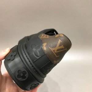 Louis Vuitton Time Out Sneaker Patent Monogram Material Black For Women LV