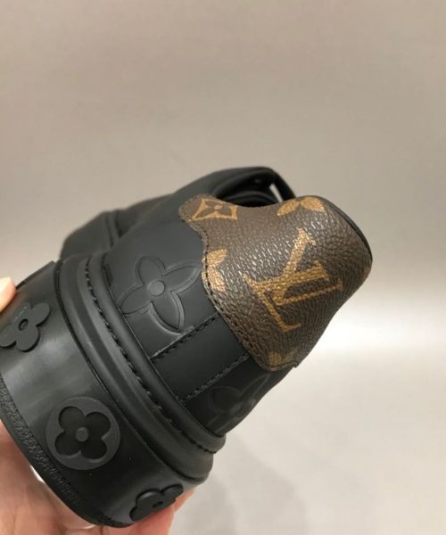 Louis Vuitton Time Out Sneaker Patent Monogram Material Black For Women LV
