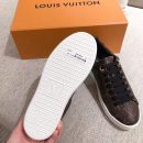 Louis Vuitton Time Out Sneaker Patent Monogram Material Brown For Women LV 1A8FJM