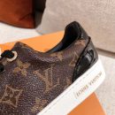 Louis Vuitton Time Out Sneaker Patent Monogram Material Brown For Women LV 1A8FJM