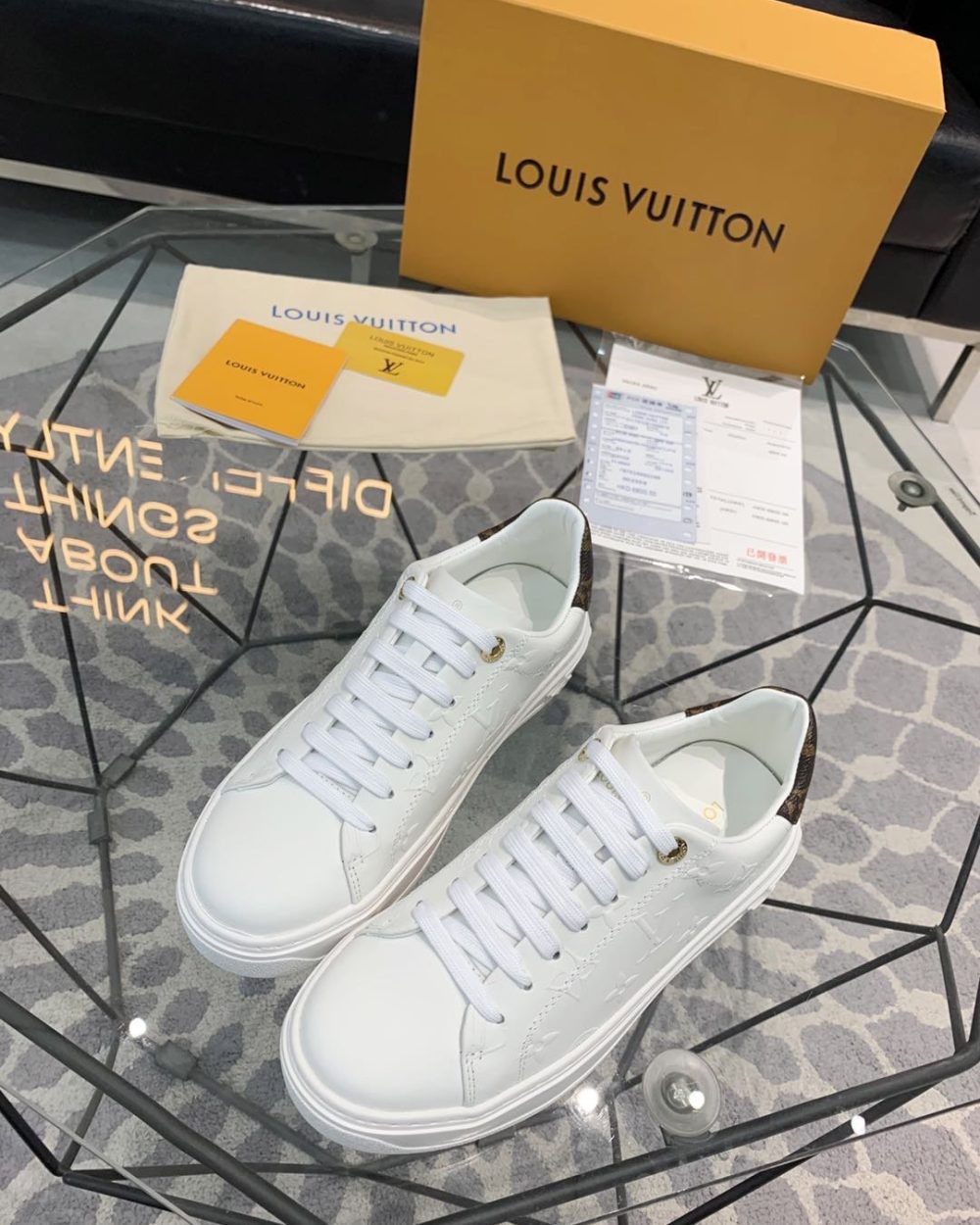 Louis Vuitton Time Out Sneaker White For Women LV 1A9HBD