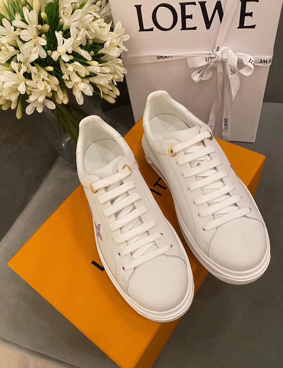 Louis Vuitton Time Out Sneaker White For Women LV
