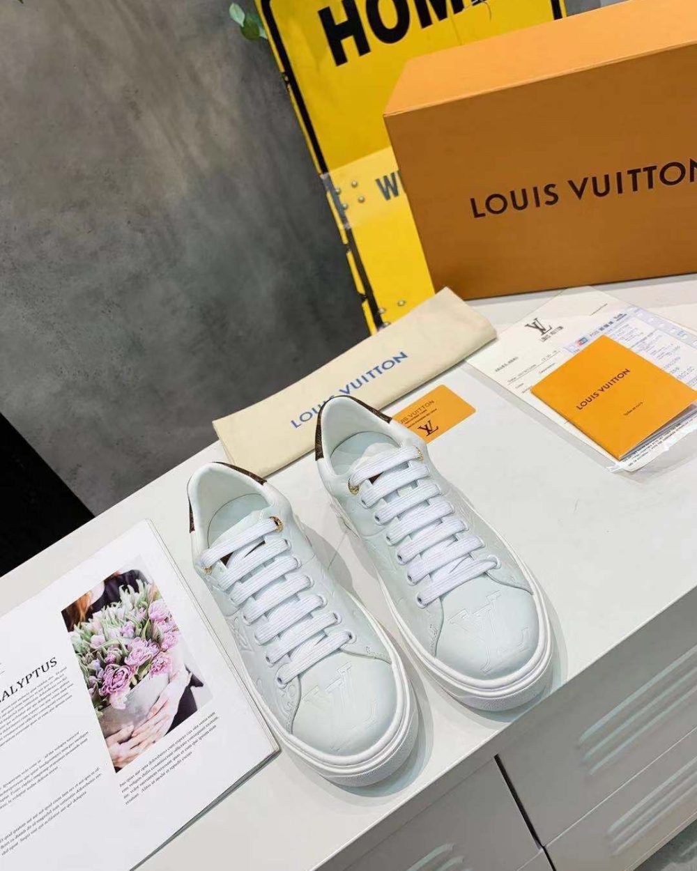 Louis Vuitton Time Out Sneaker White For Women LV