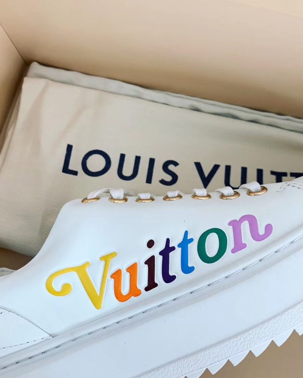 Louis Vuitton Time Out Sneaker White For Women LV