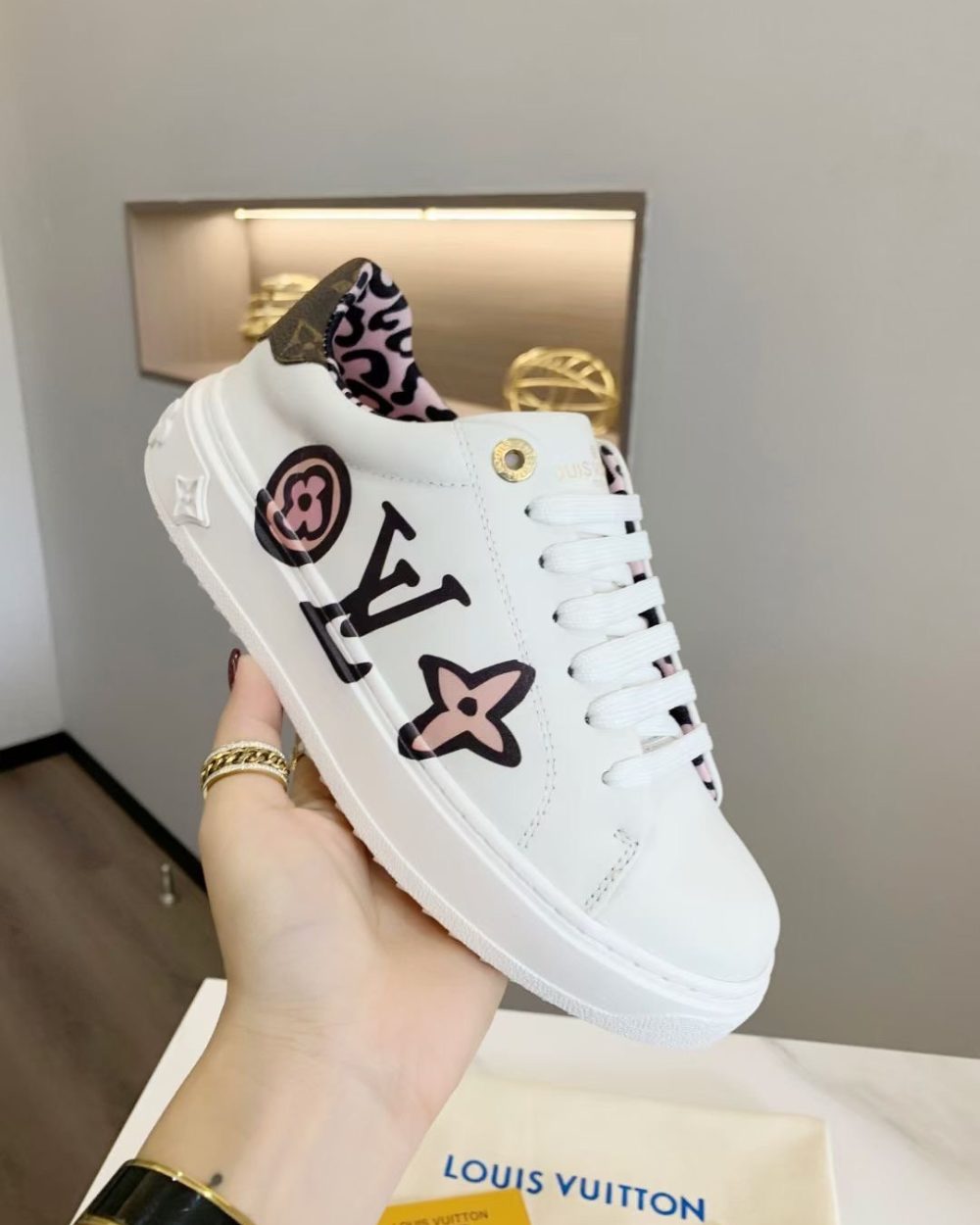 Louis Vuitton Time Out Sneaker White For Women LV