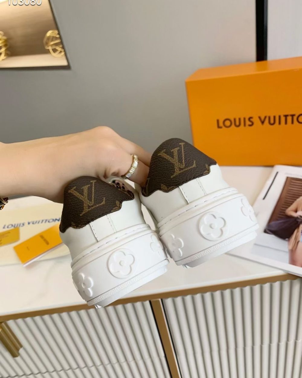 Louis Vuitton Time Out Sneaker White For Women LV