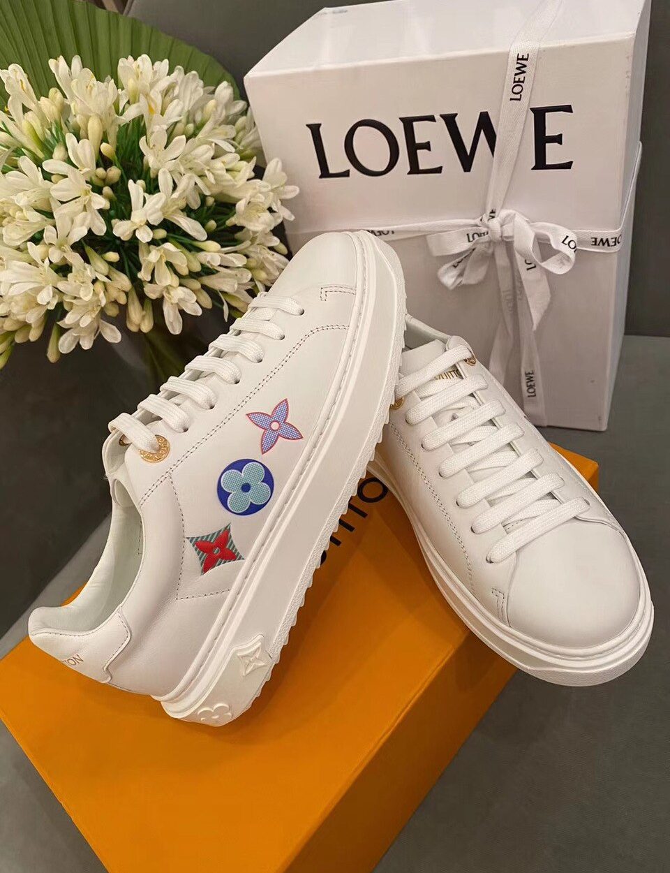 Louis Vuitton Time Out Sneaker White For Women LV