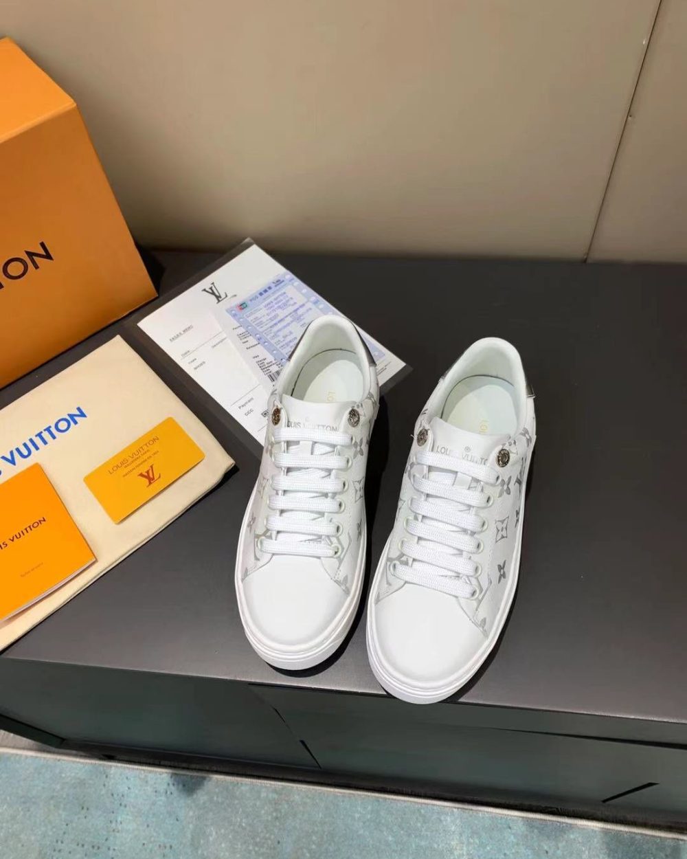 Louis Vuitton Time Out Sneaker White For Women LV