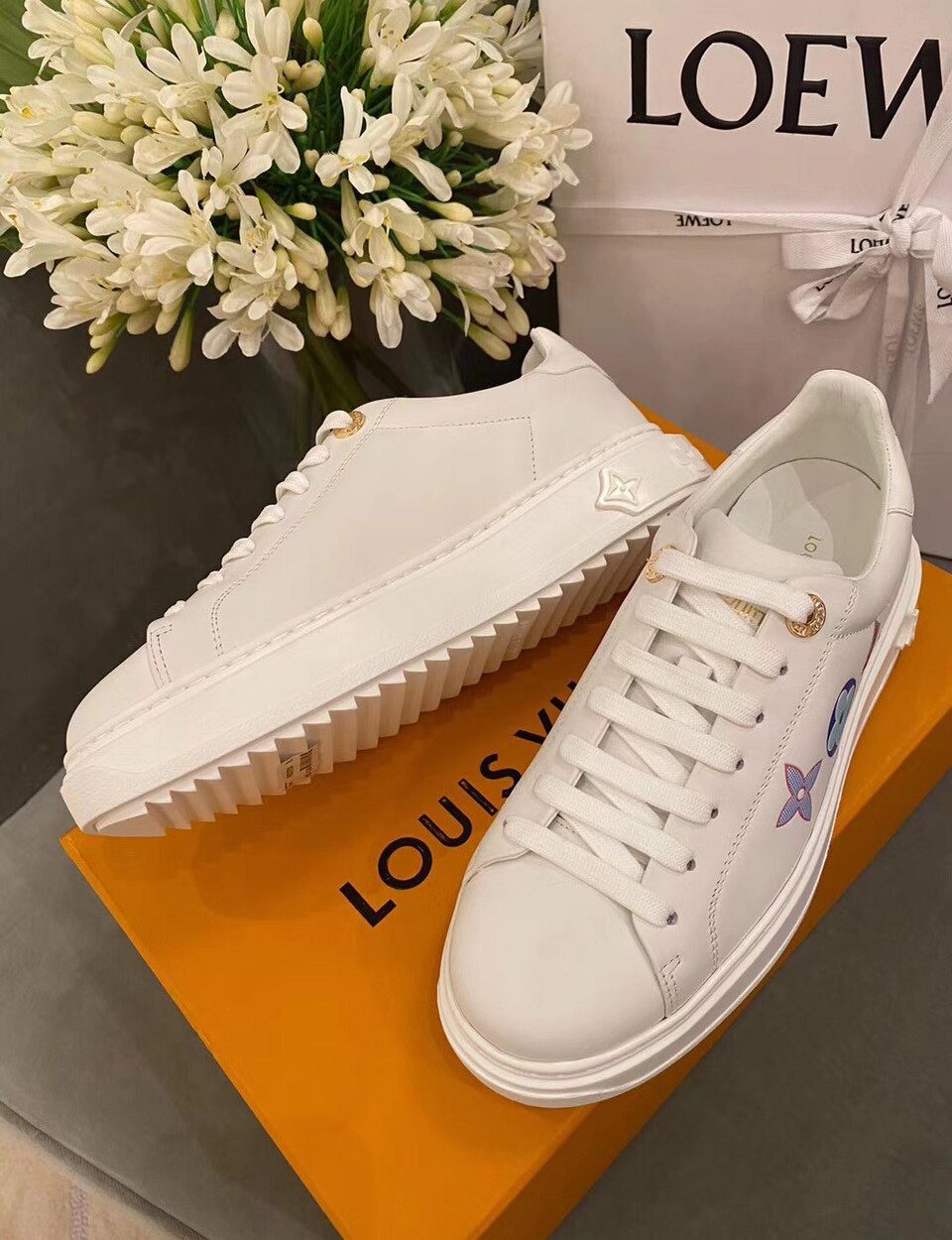 Louis Vuitton Time Out Sneaker White For Women LV
